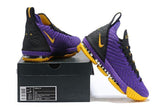 Nike Lebron XV 16 EP Purle Yellow Black Men Shoes Sale Size US7,8,8.5,9,10,11,12