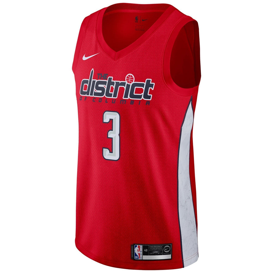 Men's Nike Bradley Beal Red Washington Wizards / Swingman Jersey – Earned Edition Red