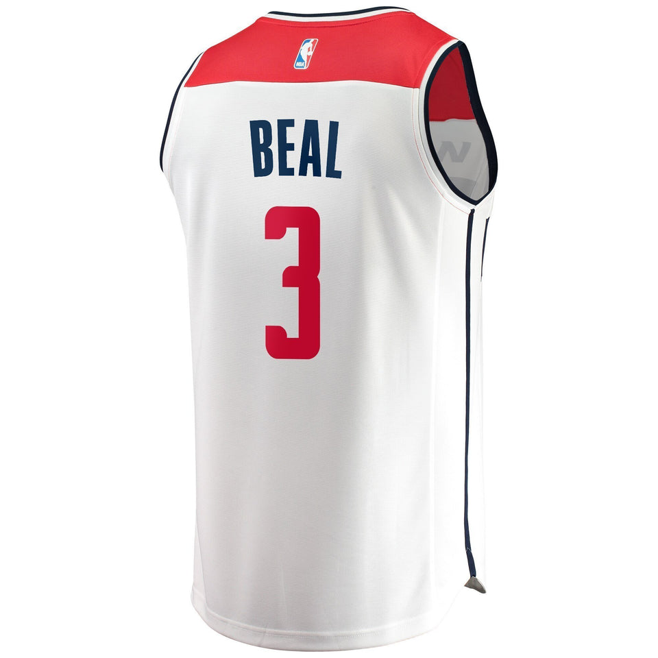 Men's Fanatics Branded Bradley Beal White Washington Wizards Fast Break Replica Jersey  Association Edition  White