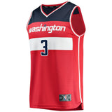 Men's Fanatics Branded Bradley Beal Red Washington Wizards Fast Break Replica Jersey  Icon EditionRed