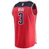 Men's Fanatics Branded Bradley Beal Red Washington Wizards Fast Break Replica Jersey  Icon EditionRed