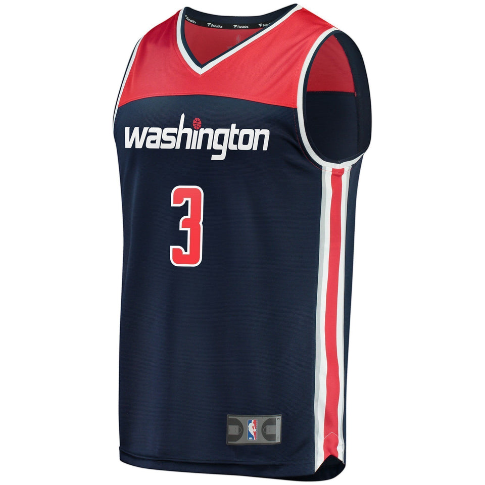 Men's Fanatics Branded Bradley Beal Navy Washington Wizards Fast Break Replica Jersey  Statement Edition Navy