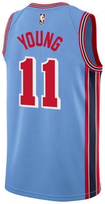 Young Hardwood Classics Swingman Atlanta Hawks  Blue