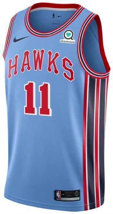 Youth Hardwood Classics Swingman Atlanta Hawks  Blue