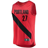 Jusuf Nurkic Black Portland Trail Blazers Fast Break Team Color Player Jersey  Statement Edition  Red