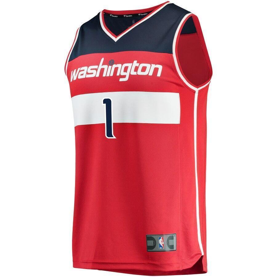 Men's Fanatics Branded Chris McCullough Red Washington Wizards Fast Break Replica Team Color Player Jersey  Icon Edition  Red