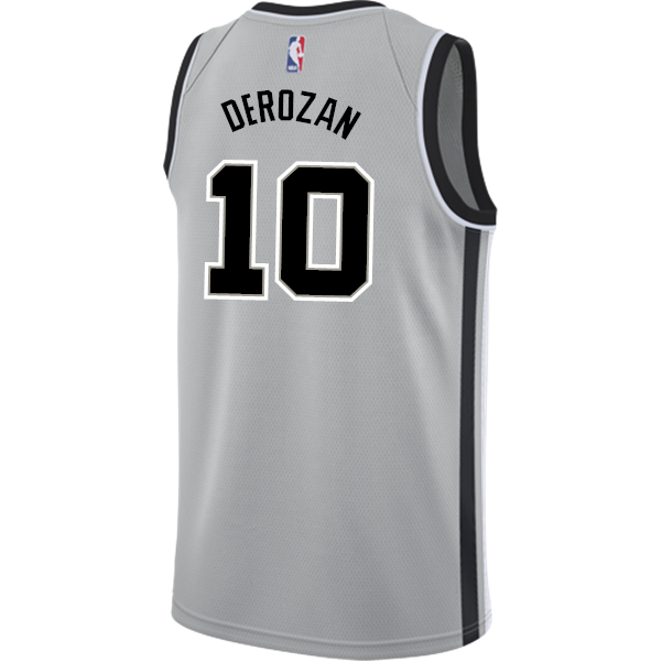 Derozan San Antonio Spurs Men's Nike  Statement Edition Swingman Personalized Jersey   Grey