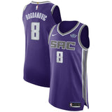 Men's Nike Bogdan Bogdanovic Purple Sacramento Kings Authentic Sponsor Patch Jersey – Icon Edition