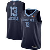 Men's Nike Jaren Jackson Jr. Memphis Grizzlies Swingman Sponsor Patch Jersey – Icon Edition  Navy