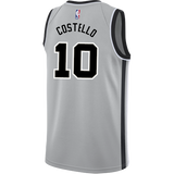 Costello San Antonio Spurs Men's Nike  Statement Edition Swingman Personalized Jersey   Grey