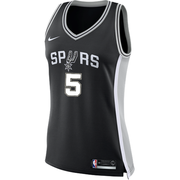 Murray San Antonio Spurs Women's Nike Custom Personalized Icon Swingman Jersey  Black