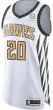 Collins City Edition Authentic Atlanta Hawks  White