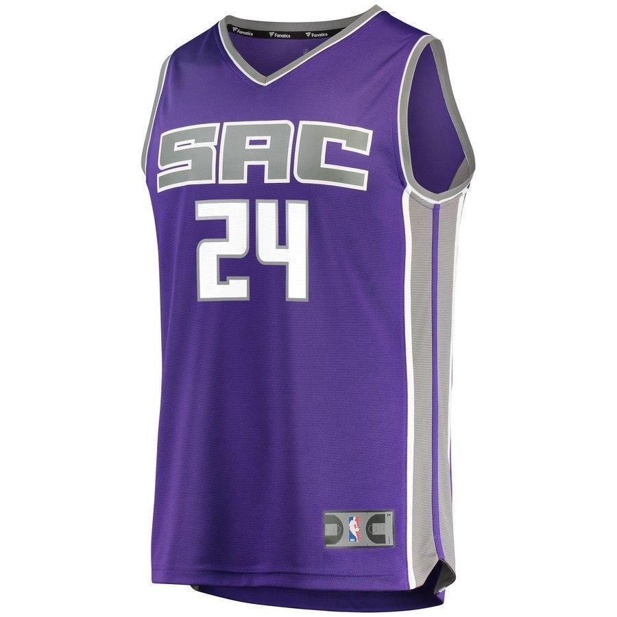 Men's Fanatics Branded Buddy Hield Purple Sacramento Kings Fast Break Jersey  Icon Edition