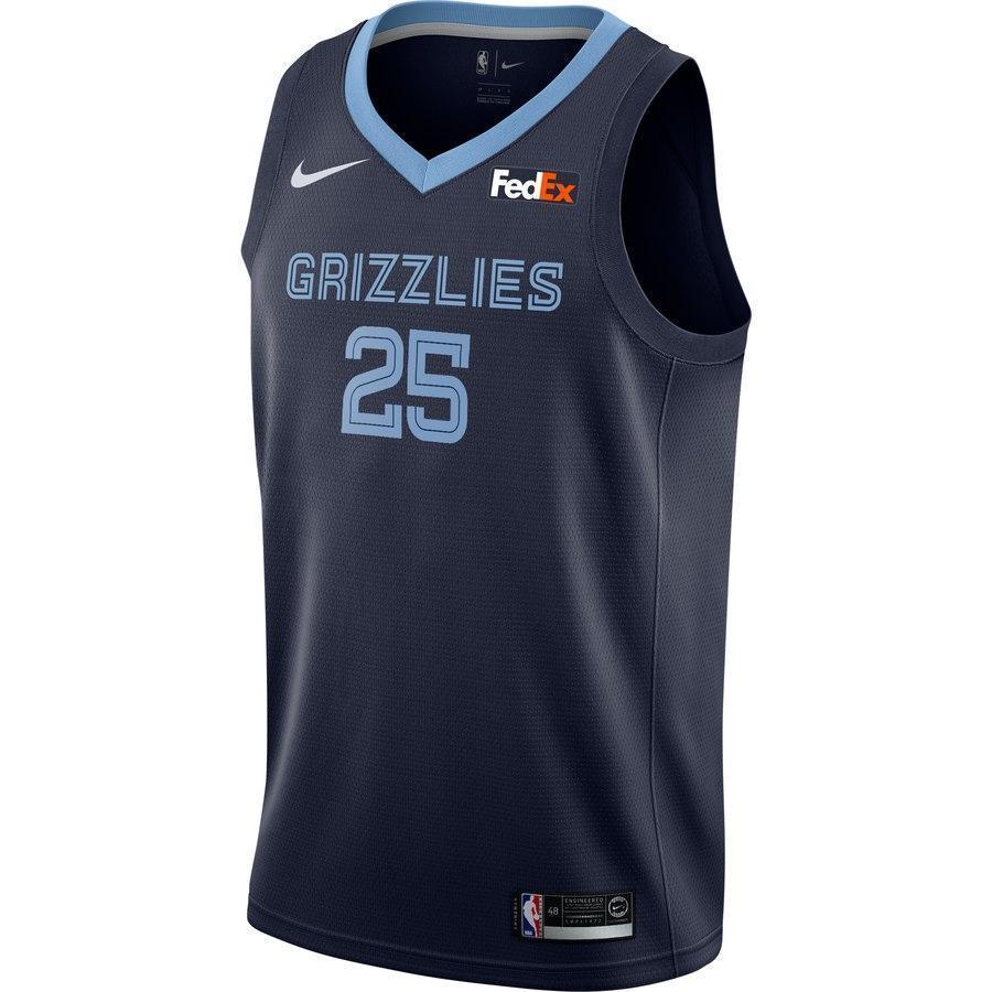 Men's Nike Chandler Parsons Memphis Grizzlies Swingman Sponsor Patch Jersey – Icon Edition  Navy