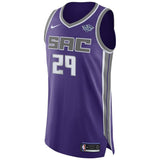Men's Nike JaKarr Sampson Purple Sacramento Kings Authentic Sponsor Patch Jersey – Icon Edition