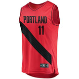 Meyers Leonard Portland Trail Blazers Fast Break Player Jersey  Statement Edition  Red