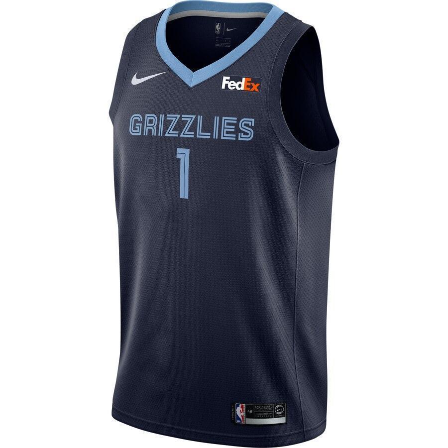 Men's Nike Kyle Anderson Memphis Grizzlies Swingman Sponsor Patch Jersey – Icon Edition  Navy