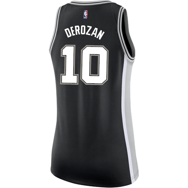 Derozan San Antonio Spurs Women's Nike Custom Personalized Icon Swingman Jersey  Black