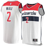 Youth Fanatics Branded John Wall White Washington Wizards Fast Break Replica Player Jersey  Association Edition  White