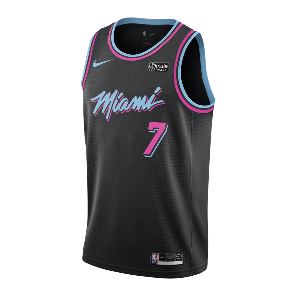 Goran Dragic Nike Miami Heat Vice Nights Swingman Jersey  Black
