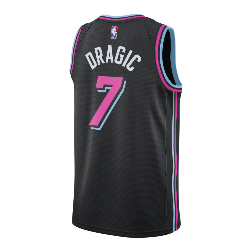Goran Dragic Nike Miami Heat Vice Nights Swingman Jersey  Black
