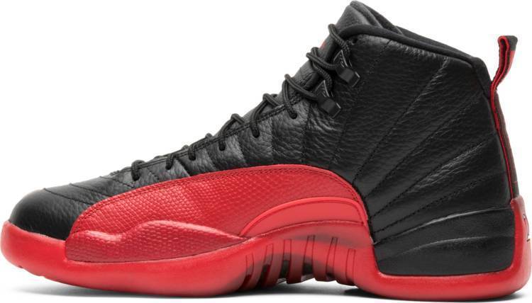 Nike Air Air Jordan 12 Retro 'Flu Game' 2016 Black Red Shoes Basketball Men Sale