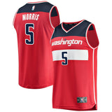 Men's Fanatics Branded Markieff Morris Red Washington Wizards Fast Break Replica Team Color Player Jersey  Icon EditionRed