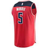 Men's Fanatics Branded Markieff Morris Red Washington Wizards Fast Break Replica Team Color Player Jersey  Icon EditionRed