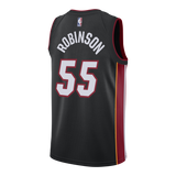 Duncan Robinson Nike Miami Heat Icon Black Swingman Jersey  Black
