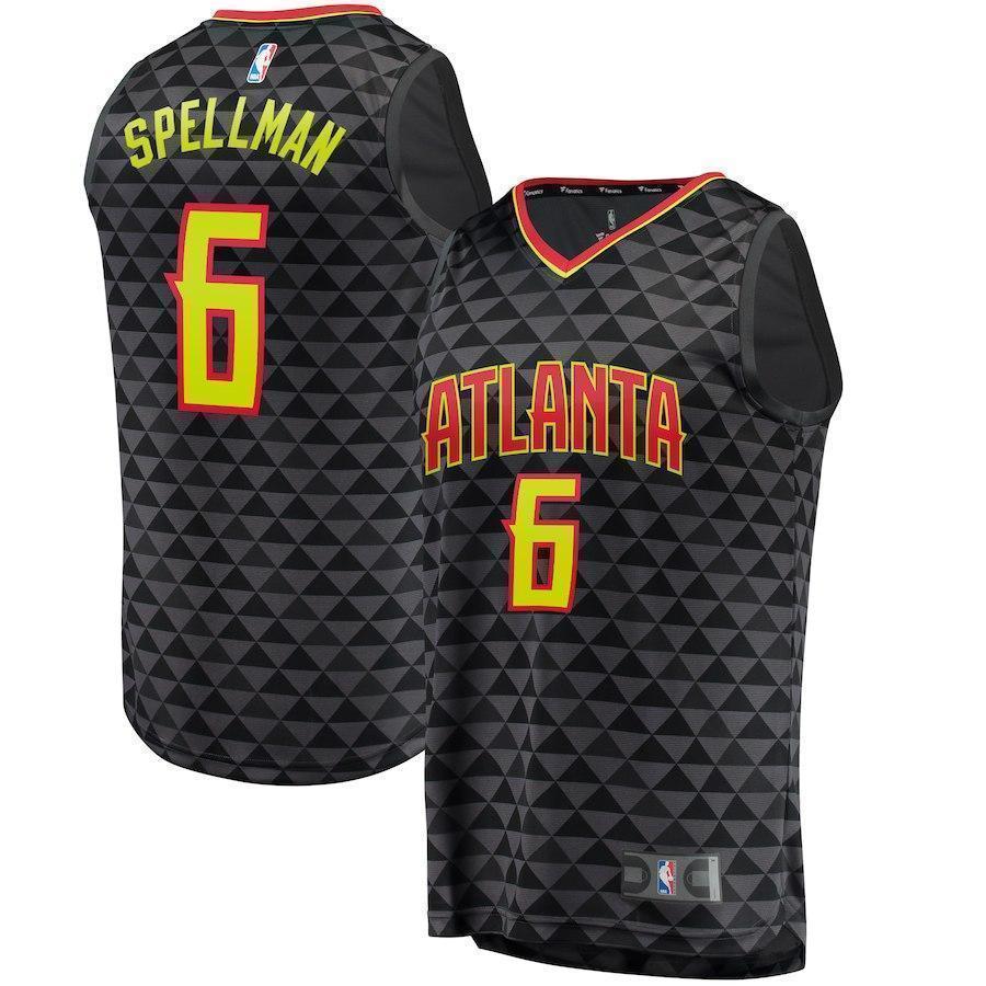 Omari Spellman Atlanta Hawks Jersey  Icon Edition  Black