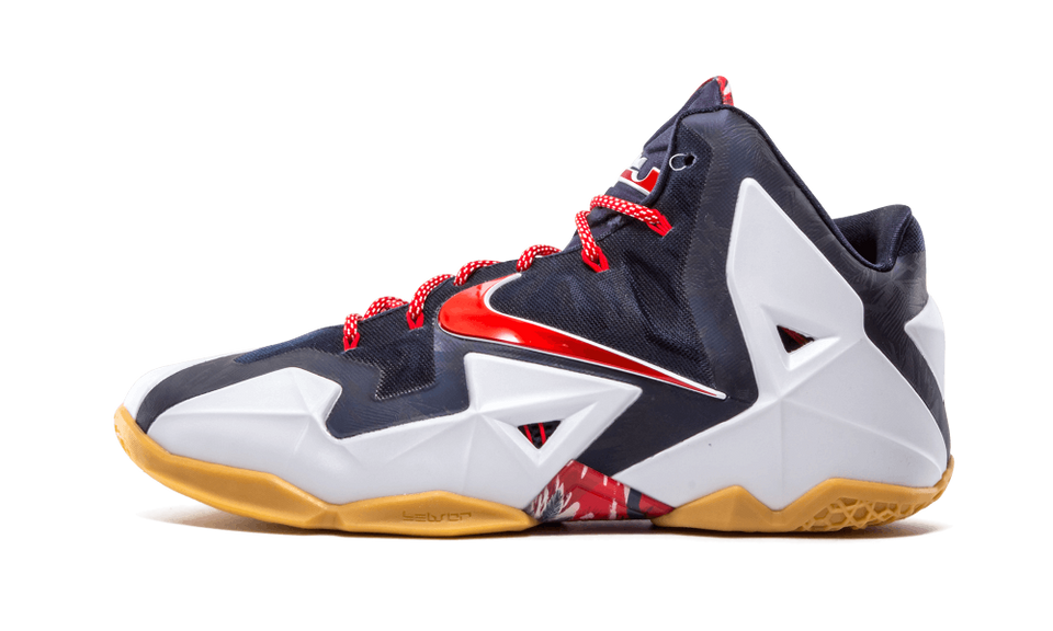 Nike Lebron 11 White/unvrsty Rd-obsdn- Pr Plt