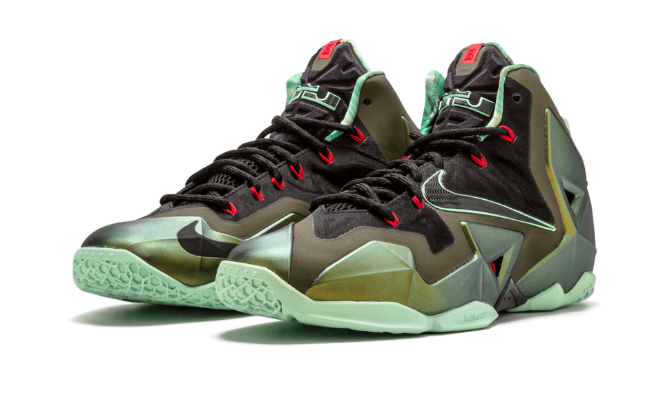 Nike Lebron 11 Prchy Gld/arctc Grn-drk Ldn-bl