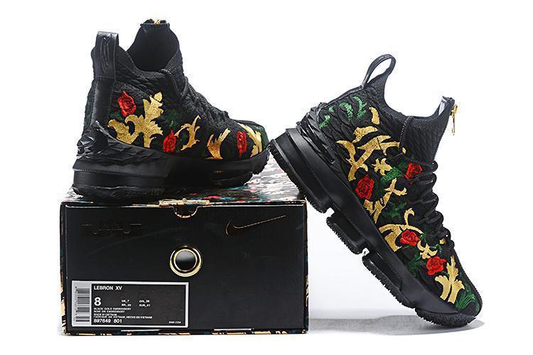Nike Lebron XV 15 Black "King Crown" Men Shoes Sale Size US7,8,8.5,9,10,11,12