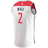 Men's Fanatics Branded John Wall White Washington Wizards Fast Break Replica Jersey  Association Edition  White