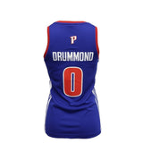 Detroit Pistons Adidas Women's Drummond Jersey  Blue
