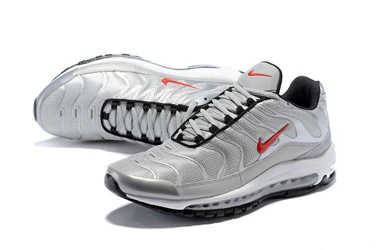 Nike Air Max 97 Ultra TN Silver White Red Sale Men Size US 7, 8, 8.5, 9, 10, 11