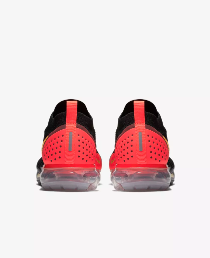 Nike Air Vapormax Flyknit 2 "Laser Orange" Black Shoes Sneakers Men Sale Size US 7, 8, 8.5, 9, 10, 11