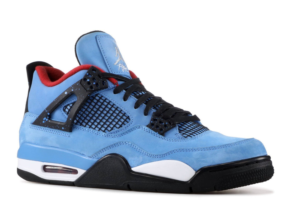 Nike Air Jordan 4 Retro Travis Scott "CACTUS JACK" Houston Oilers Blue Men Shoes Sale