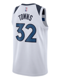 Minnesota Timberwolves KarlAnthony Towns Association Swingman Jersey  White