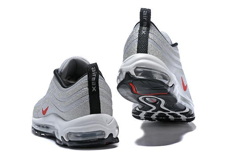 Nike Air Max 97 LX Swarovski Silver White Shoes Sale Men Size US 7, 8, 8.5, 9, 10, 11