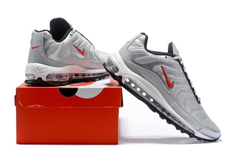 Nike Air Max 97 Ultra TN Silver White Red Sale Men Size US 7, 8, 8.5, 9, 10, 11