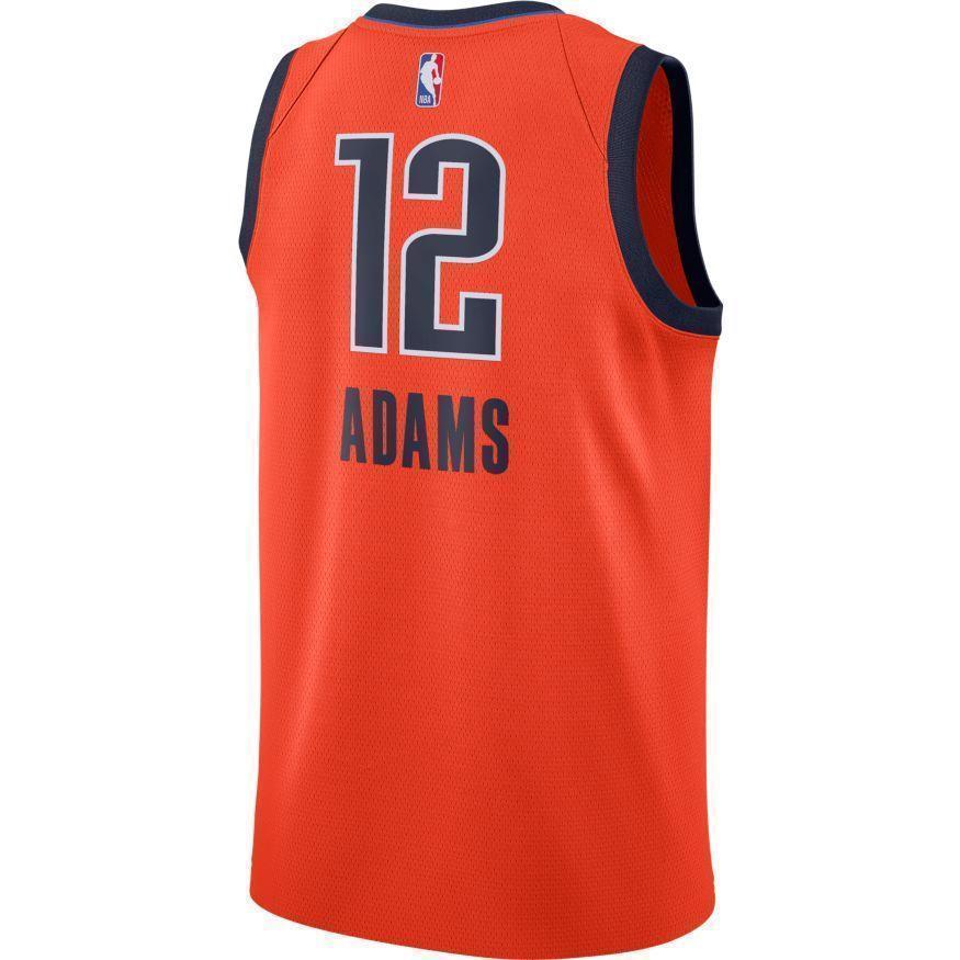 Oklahoma City Thunder Nike Adams Earned Edition Swingman Jersey  Red