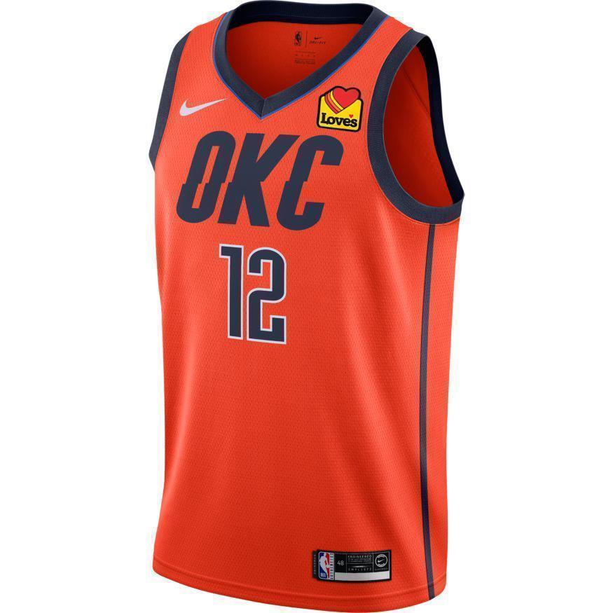 Oklahoma City Thunder Nike Adams Earned Edition Swingman Jersey  Red