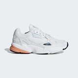 Falcon Shoes Crystal White / Crystal White / Easy Orange Adidas