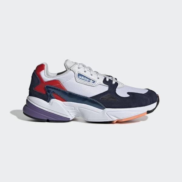 Falcon Shoes Crystal White / Crystal White / Collegiate Navy Adidas