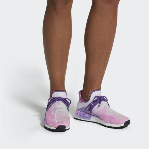 Pharrell Williams Hu Holi Nmd Mc Shoes Pink Glow / Lab Green / Flash Purple Adidas