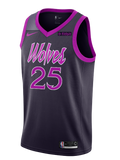 Minnesota Timberwolves City Edition Derrick Rose Swingman Jersey  Black