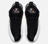 Nike Air Jordan 12 Retro 'Wings' Black White Gold Shoes Basketball Men Sale