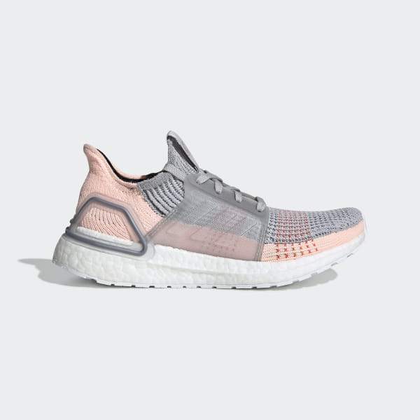 Ultraboost 19 Shoes Grey Two / Clear Orange / True Orange Adidas