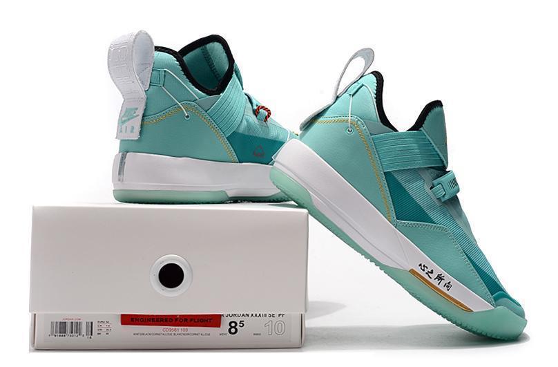 Nike Air Jordan 33 Light Green "Taiwan" Men Shoes Sale Size US 7,8,8.5,9.5,10,11,12